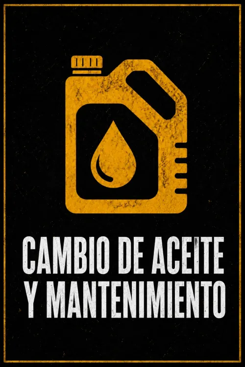 Cambio de aceite y mantenimiento
